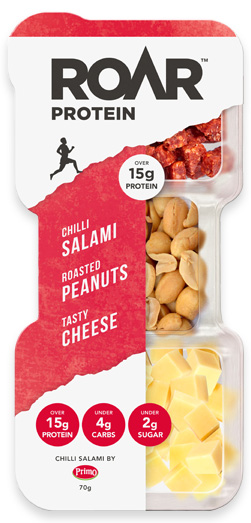 Roar Protein Chilli Salami, Peanuts & Tasty Cheese 70g