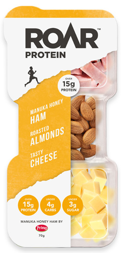 Roar Protein Manuka Honey Ham, Roasted Almonds & Cheese 70g